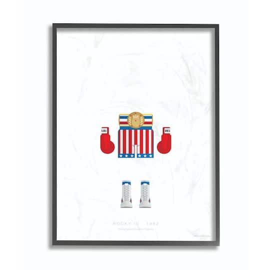 Stupell Industries Rocky Wall Art in Black Frame